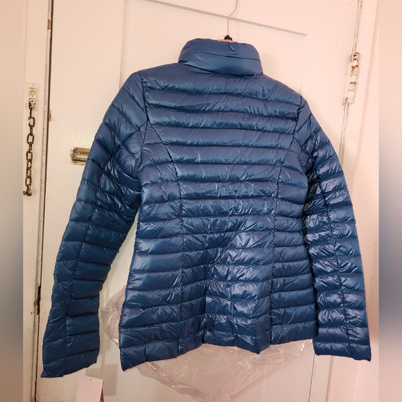 NWT KATE SPADE Packable Down Jacket size XS Peacock Blue - Picture 6 of 14